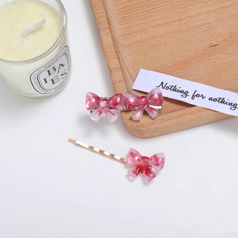 

Заколки для волос Детские, металлические, градиентные, розовые