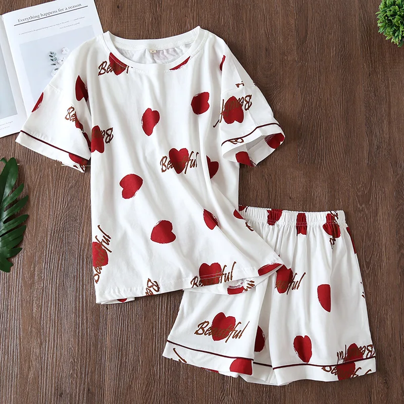 Пижама женская летняя из 100% хлопка|pyjamas women|womens pajamas setpajama sets |