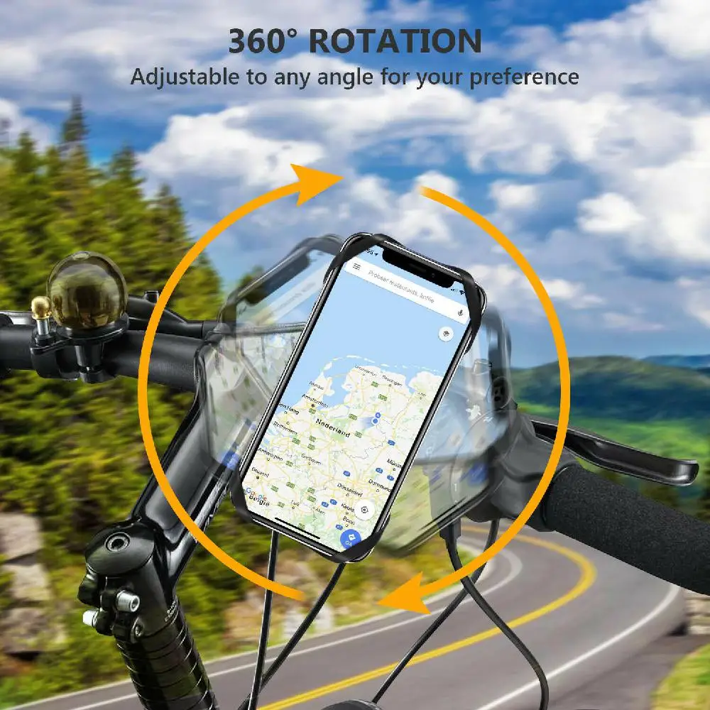 Велосипедный держатель для сотового телефона силиконовый GPS мотоцикла горного
