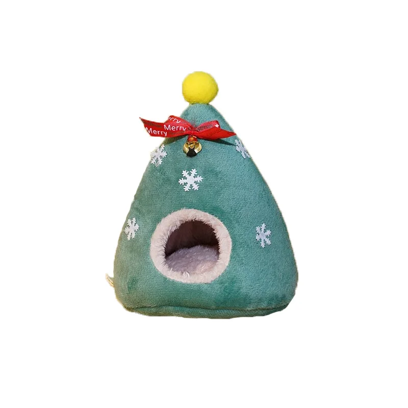 

Christmas Pet Bed comfortable squirrel House Mat hamster honey bag glider bed Christmas tree Pet Products household warm winter