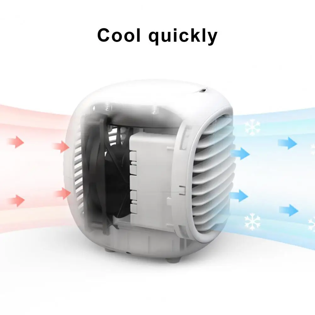 

1 Set Air Cooler Fan Easy to Carry Widely Applied Small Size Rechargeable Office Small Fan Usb Charge Fans Home Office Desktop