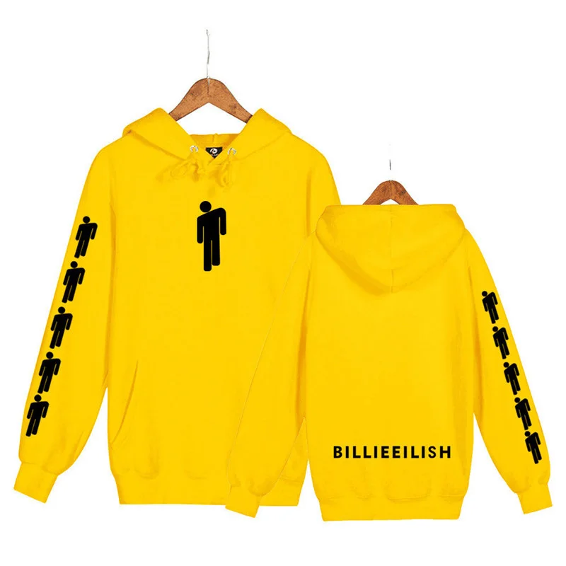 Billie Eilish модные толстовки с принтом капюшоном и длинными рукавами хит продаж 2019 повседневные трендовые