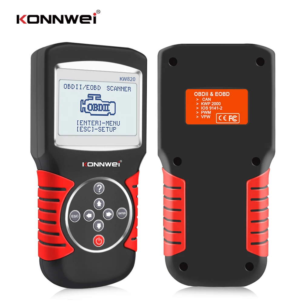 

New Ms509 Upgraded Kw820 OBD2 EOBD Car Engine Fault Scanner Diagnosis Equipment Detector Diagnostic tools Car reader