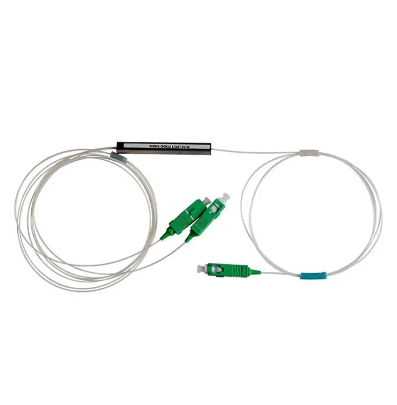 10pcs 1X2 sc upc apc gpon fiber optic plc splitter optical divisor de fibra 1/2 |