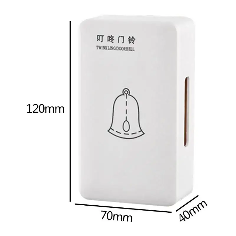 Гостиничный проводной дверной звонок 220 В Dingdong со звуковой Заколкой 120 тип
