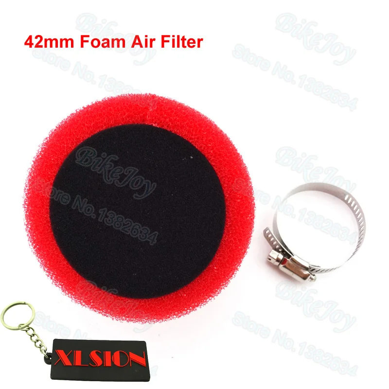 Угловой пенный воздушный фильтр 42 мм губчатый очиститель XR50 CRF110 KLX BBR 125cc 140cc для