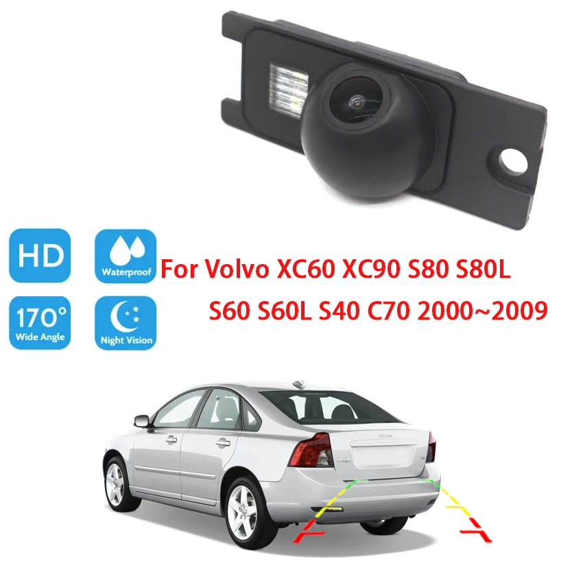

Night Vision Car Rear View Reverse Backup Parking Camera For Volvo XC60 XC90 S80 S80L S60 S60L S40 C70 2000~2009 CCD Full HD