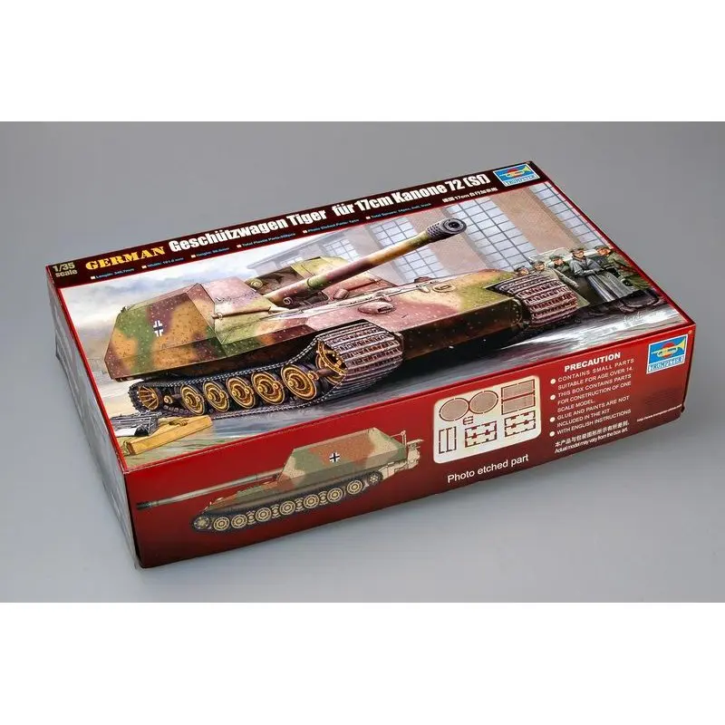 Trumpeter 00378 1/35 немецкий набор моделей Geschutzwagen Tiger fur 17 см K72|Наборы для сборки моделей|