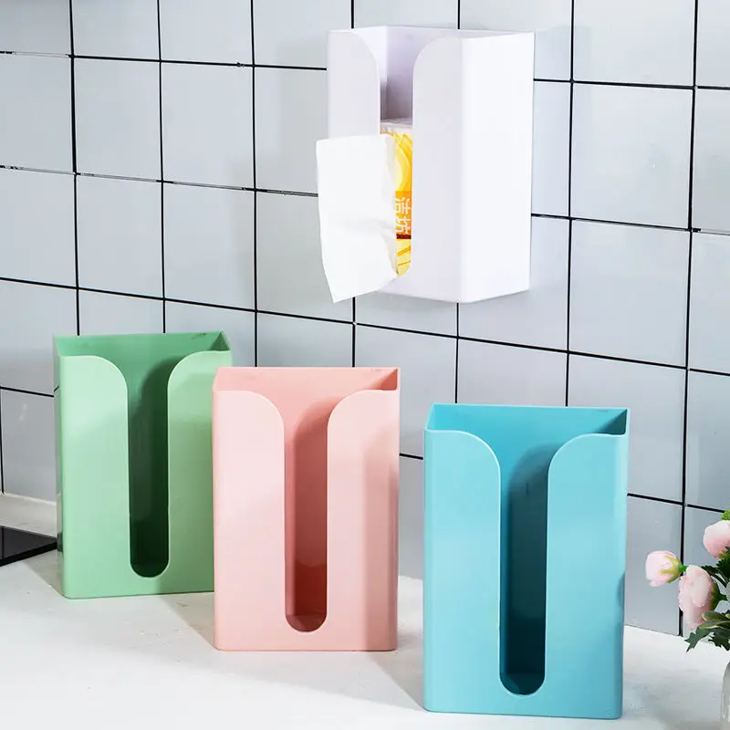 

Punch-Free Toilet Toilet Tissue Box Toilet Paper Roll Holder Living Room Napkin Storage Kitchen Rack