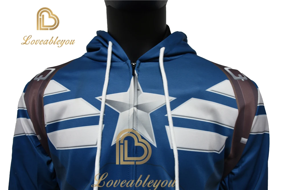 2019 Мужская толстовка Капитан Америка Толстовка Куртка уличная топы фильм