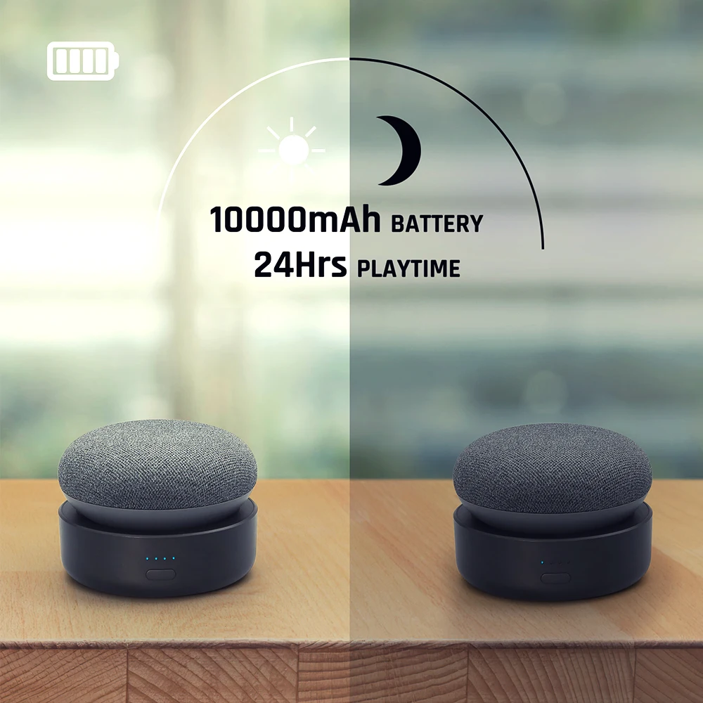 GGMM N2 Батарейная база для Google Nest Mini 2 го поколения Assistance умная док станция динамиков зарядка аккумулятора 20
