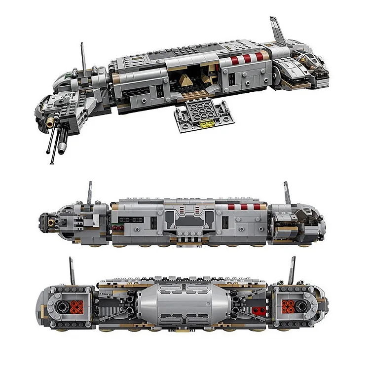 

670pcs Transporter with Figures Compatible Star movie Wars 75140 Building Blocks Kids Toys For Children Gift