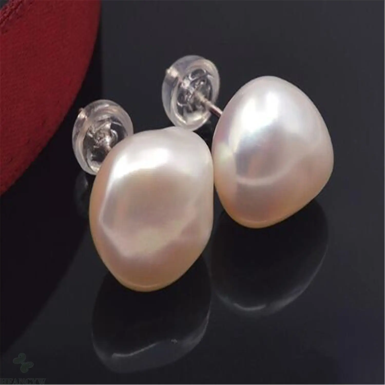 

Белые серьги с барочным жемчугом 11-12 с 18k золотыми шпильками, подарок, безупречные аксессуары, классика, завораживающие Свадебные ювелирные ...