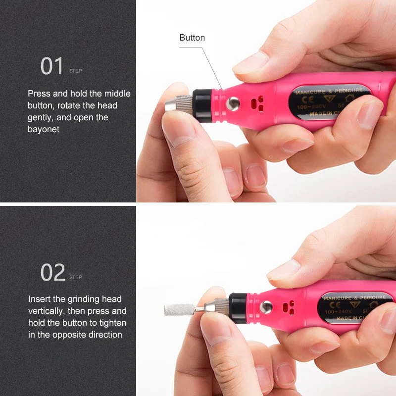 2021 Фрезер для ногтей сверлильный станок Электрический фрезер полировальные