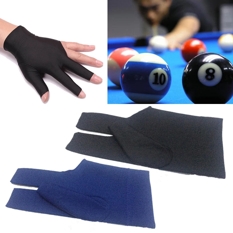 

New Billiards Three Fingers Glove Non-slip High-grade Spandex Snooker Billiard Cue Glove Billiard Accessories