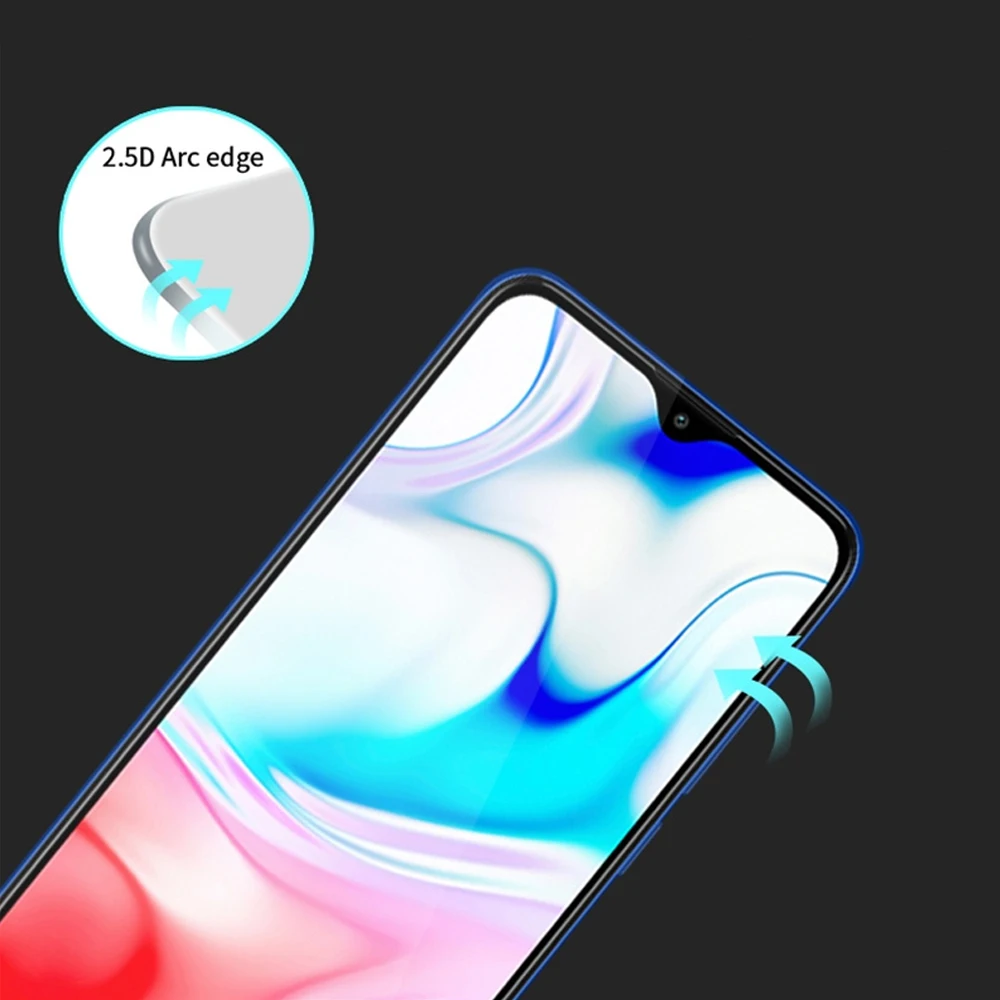 2 шт. чехол для xiaomi redmi note 9s 8 8t 7 6 pro закаленное стекло 8A 7A 6A Защитная пленка экрана