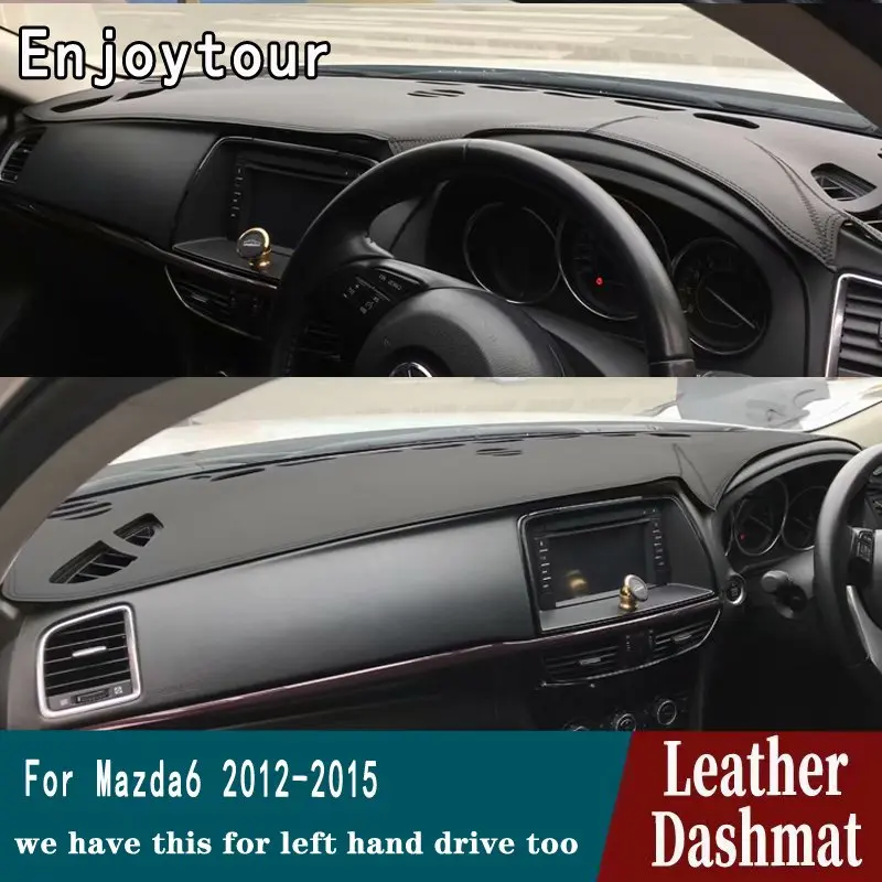 Для мазда6 Mazda 6 Atenza 2013 2014 2015 кожаный коврик на приборную панель для автомобиля