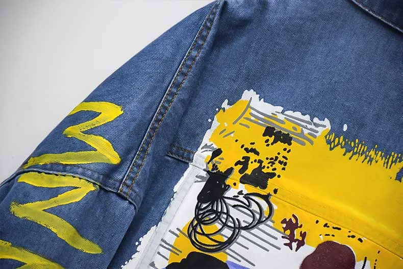 Женская джинсовая куртка QNPQYX большие размеры синяя Повседневная Базовая весенне