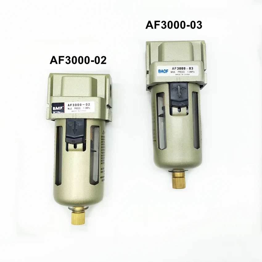 

AF3000-02 G1/4 ''воздушный фильтр AF3000-03 G3/8'' Пневматический воздушный фильтр для воды с ручным сливом