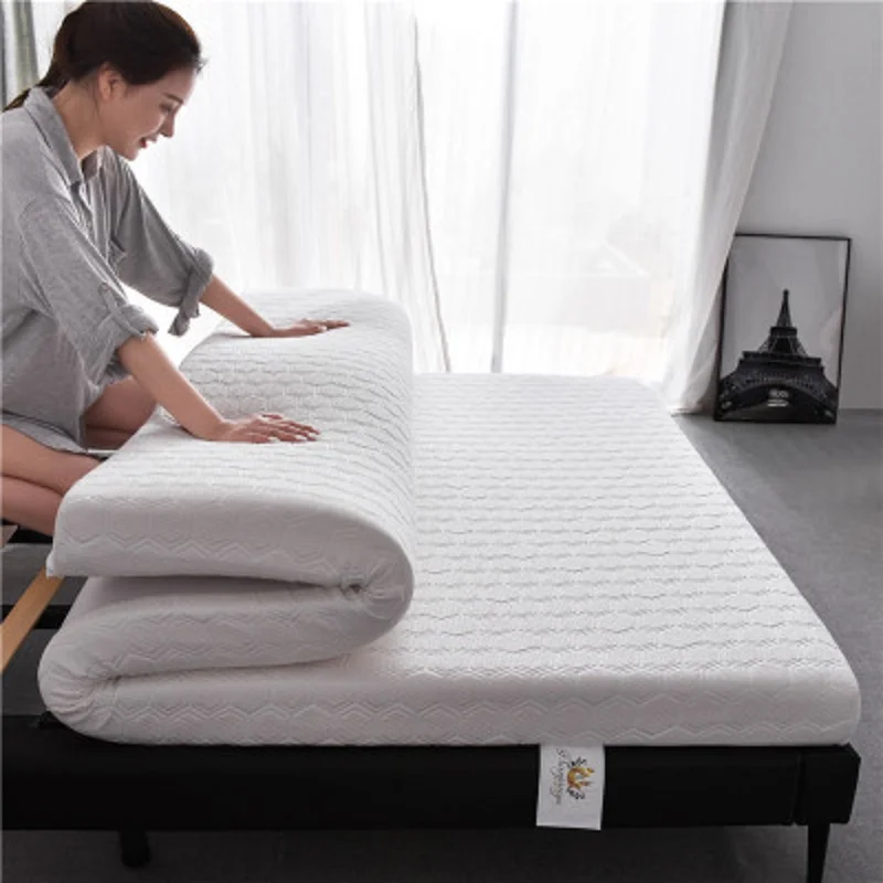 

5 cm 100% Natural Latex Bouncing Mattress, Washable Family Bounceable Duvet Cover Full Size Tatami
