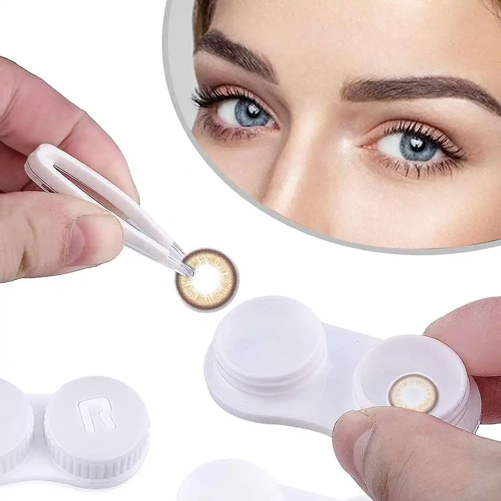 

Mini Portable Contact Lens Storage Case Box Container Travel Kit Prevent Leakage