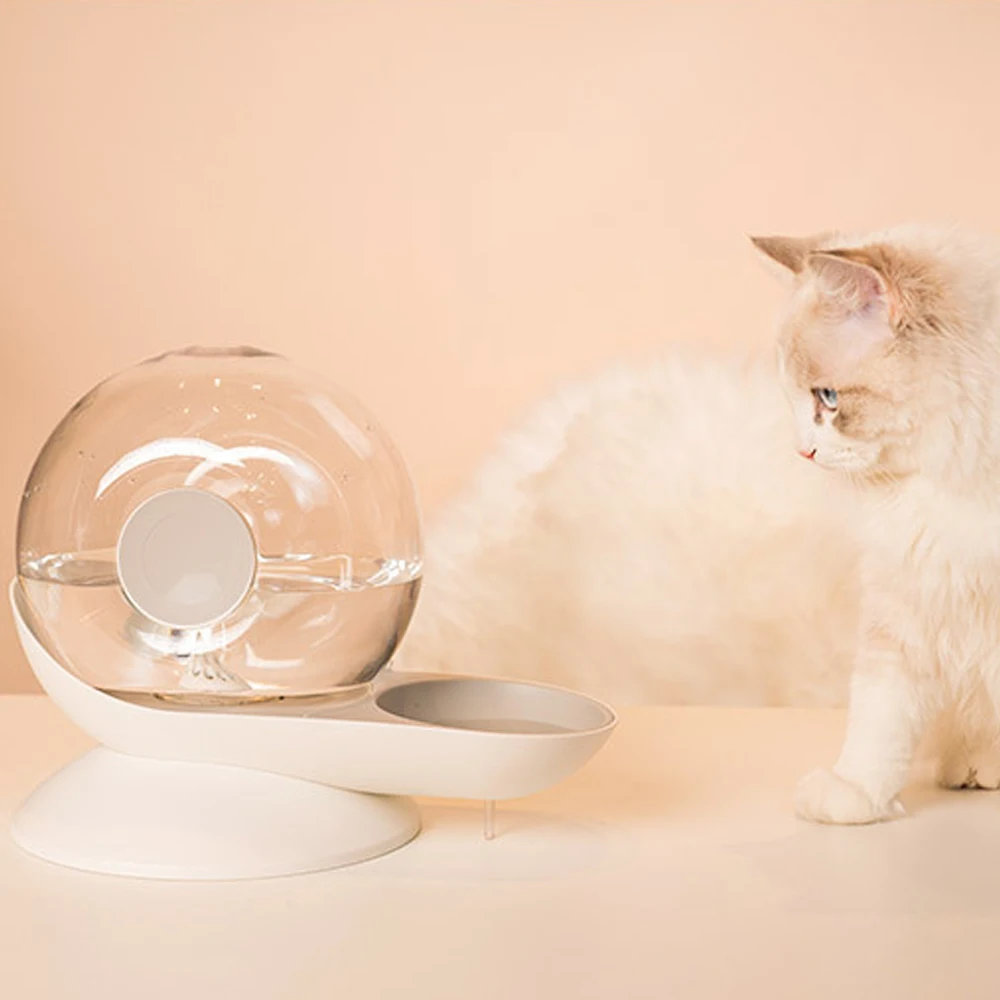 

2.8L Bubble Pet Waterer Feeder Creative Automatic Water Drinking Dispenser Large Capacity Water Bowl Fountain for Dog Cat fresh