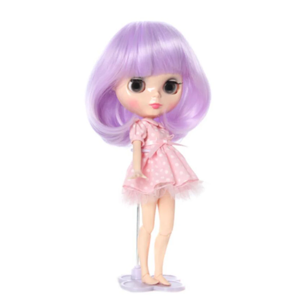 

New Arrivals Sweet Full Doll Wig Hairpiece Curly Hair 27-28cm for 1/6 Blythe Dolls Colorful Dolls Wigs Brick Dolls Accessories