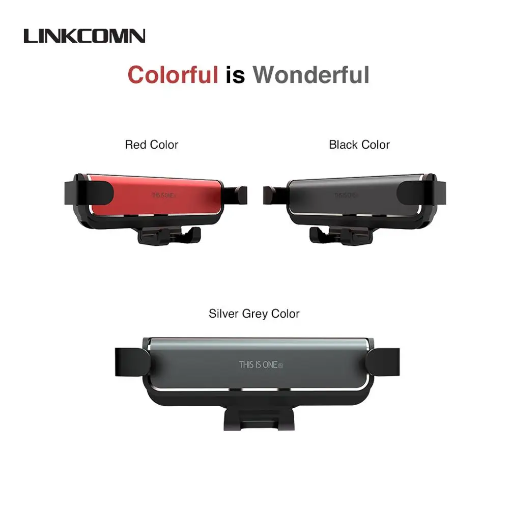 LINKCOMN Gravity Автомобильный держатель для телефона, подставка для телефона, держатель на вентиляционное отверстие автомобиля, подставка для телефона, поддержка смартфона для iPhone, Xiaomi, huawei