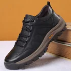 Мужские кожаные кроссовки для вождения, коричневые повседневные деловые уличные кроссовки, обувь для вождения, 2021