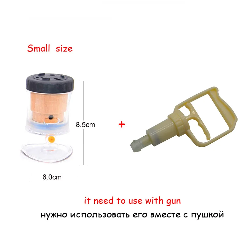 SHARE HO Moxibustion Acupuntura Points анти-сломанные вакуумные банки с сжиганием Moxa Artemisia Heating Therapy китайские Банки - Цвет: Small With gun