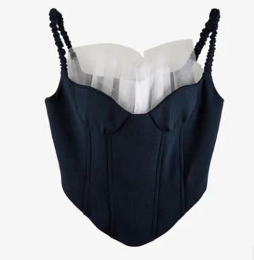 Женский костюм с юбкой DEAT повседневный квадратным вырезом без рукавов открытыми