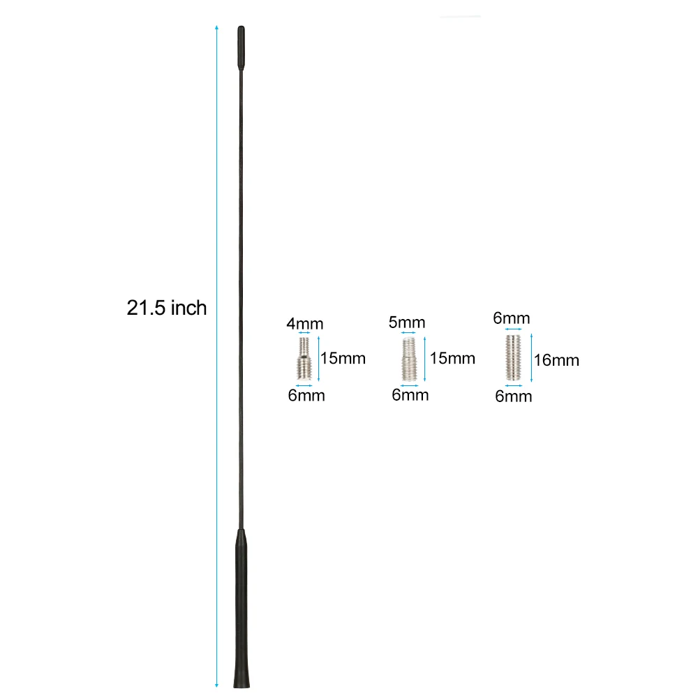 Universal 21.5" Roof AM/FM Antenna Mast Radio FM/AM Decorate Aerial for Ford Focus 2000-2007 98BZ18A886AA-CR198 | Автомобили и