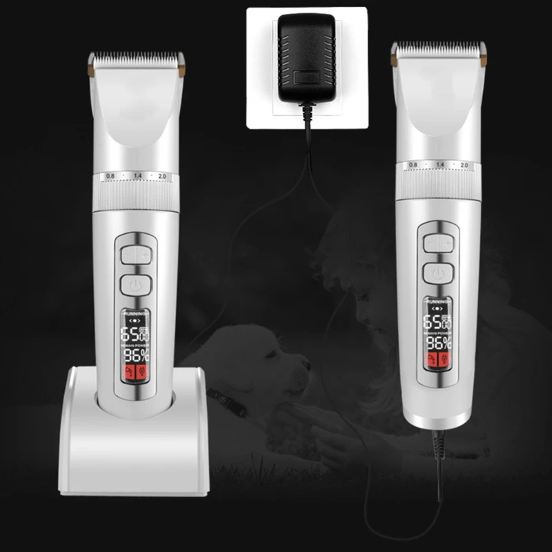 

Rechargeable Dog Grooming Kit Quiet, Low Noise, Electric Dog Clippers for Dogs & Cats with Thick to Heavy Coats