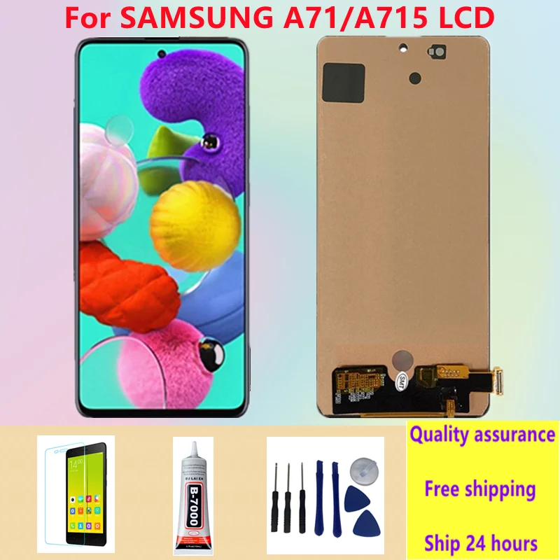 For Samsung Galaxy A71 5G LCD A716F SM-A716F/DS A716F/DS A716F Display Touch Screen Digitizer For Samsung A716 Display