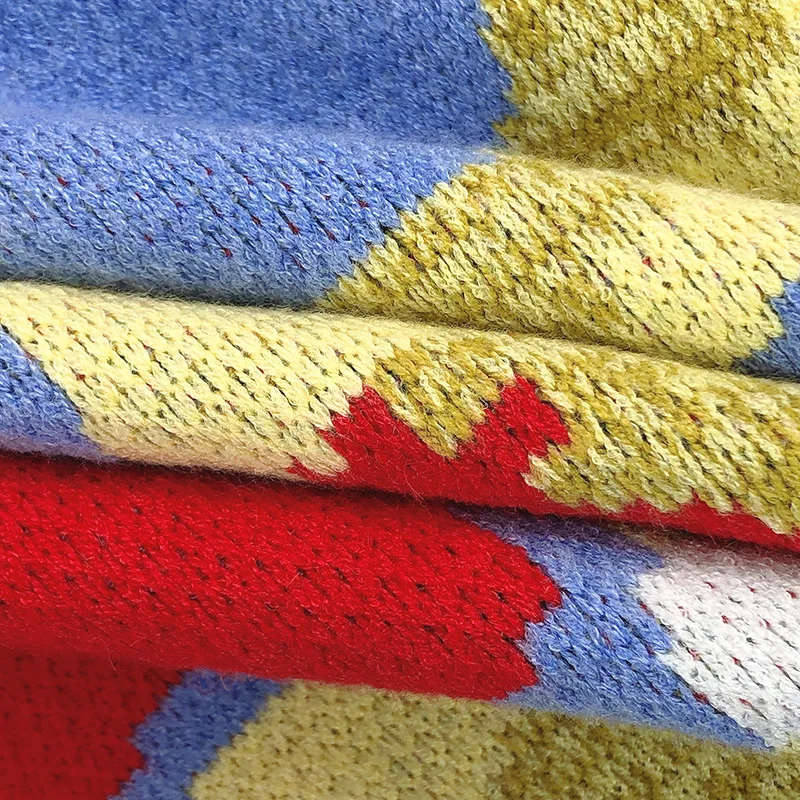 Женский жаккардовый свитер Lazy Oaf свободный толстый вязаный с 3D крючком жираф