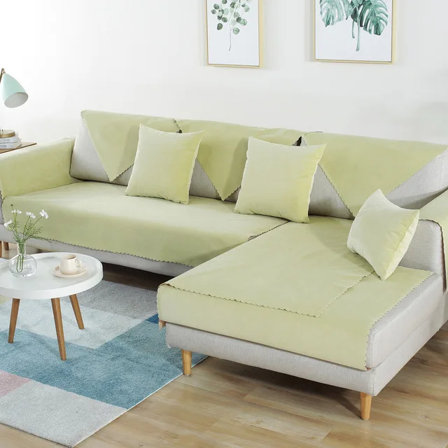 Apple green 07 Водонепроницаемый чехол для дивана для питомца собаки детский коврик протектор нескользящий чехол для дивана четыре сезона универсальные чехлы для дивана для гостиной - Цвет: Apple green 07