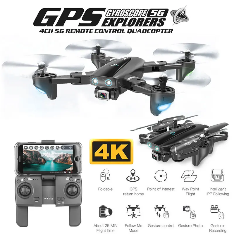 ZWN Z36 gps Квадрокоптер с 720 P/1080 P/4 K HD камерой Rc вертолет gps с фиксированной точкой wifi FPV Дрон следуй за мной режим vs SG900-S E520S