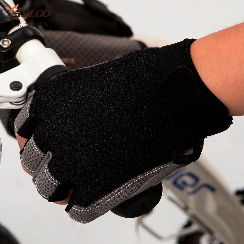

Men Women Unisex Cycling Gloves Non-slip Half Finger Gloves Quality Silicon Riding Gloves