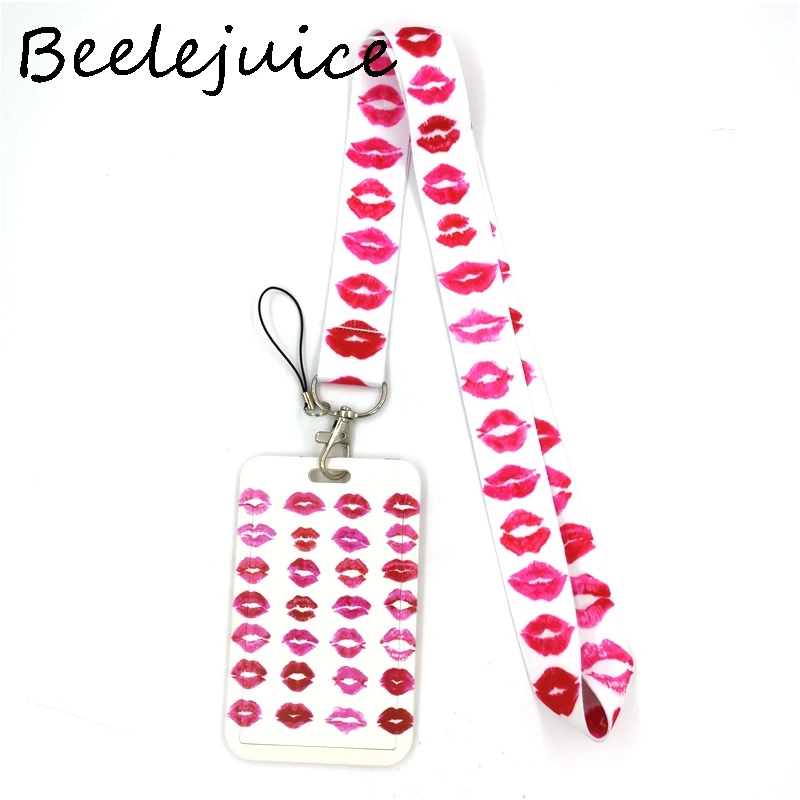ПОЦЕЛУЙ губы ключ шнур брелок для автомобильных ключей ID карты Пасс тренажерный