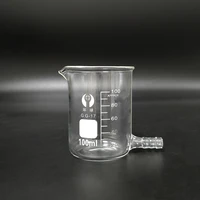 beaker in low form with lower tubecapacity 100mlbeaker with tubulesouter diameter50mmheight70mmlaboratory beaker