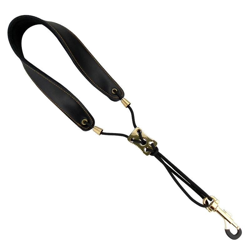 Adjustable Saxophone Shoulder Strap Leather Neck Hang Alto Tenor Student Musical Accessorie | Спорт и развлечения