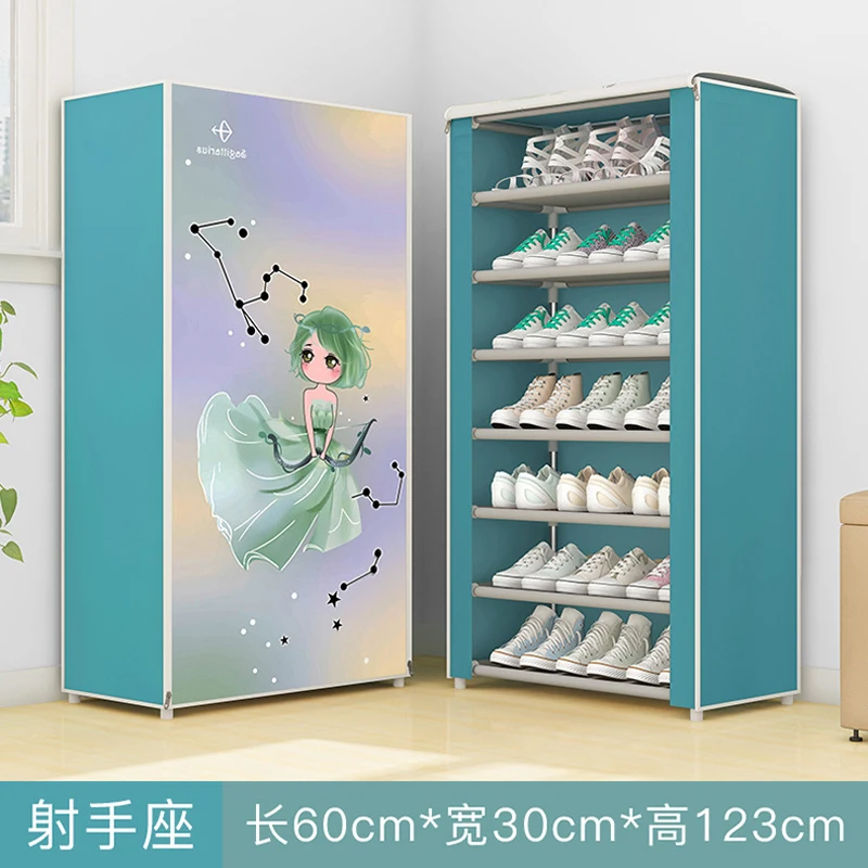 

12 constellations Double Rows High Quality Shoes Cabinet Shoes Rack Large Capacity Shoes Storage Organizer Shelves DIY Furniture