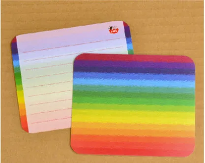 10 шт радуга цвет одна сторона печатная Классическая винтажная художественная