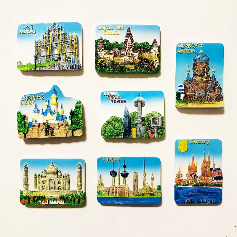 Магниты на холодильник Harbin магниты из Южной Кореи в Шанхае Кувейте Германия Taj Mahal