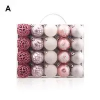 20pcs A 1-20 штук 7/8 см украшения для рождественской елки шар-Безделушка на Рождество вечерние подвесной шар, украшение, декор для рождественские украшения для дома подарок - Цвет: 20pcs A