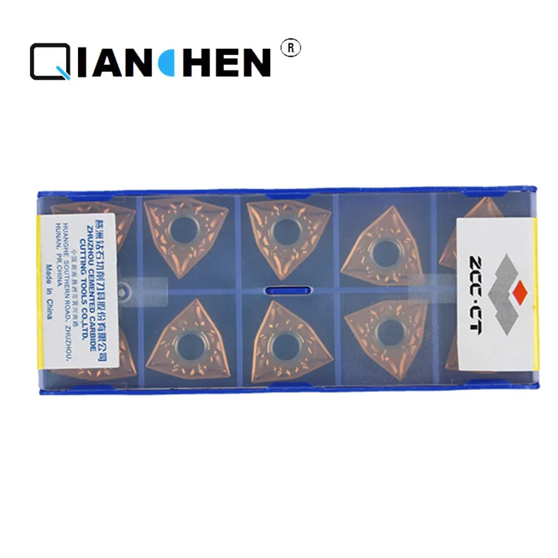 

ZCCCT 10pcs High Quality High Performance High Strength CNC Industry WNMG080404-ADF YB9320 Carbide Inserts External Turning Tool