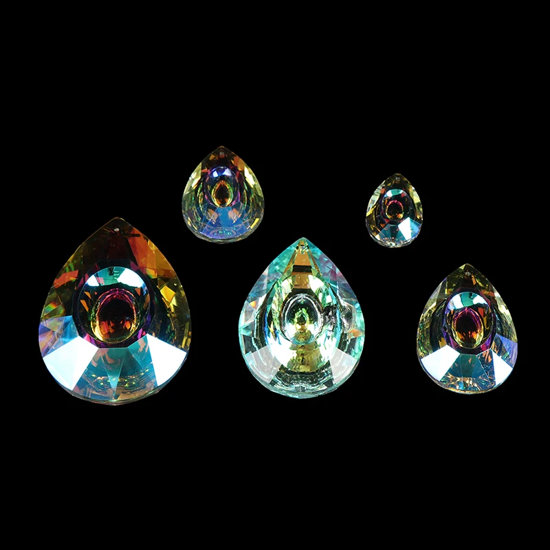 

Colorful Crystals Hanging Drops Chandelier Lamp Prisms Parts