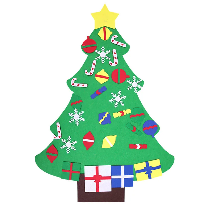 1xKids DIY войлочная Рождественская елка Рождественские подарки для 2019 новогодний