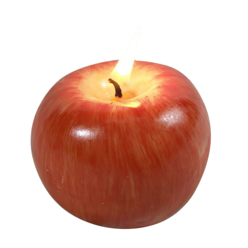 Искусственное яблоко ароматные свечи для романтической свадьбы День рождения - Фото №1