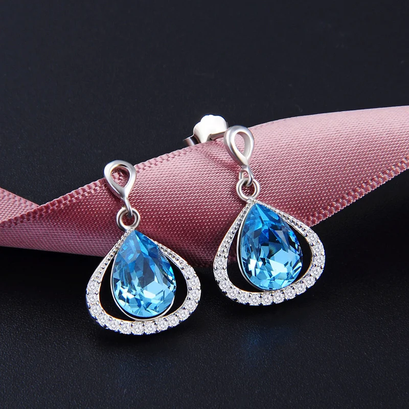 

Fashion Sterling Silver S925 Stud Earring Women Wedding Anniversary Ear Jewelry White Gold Earrings CHDCR004272